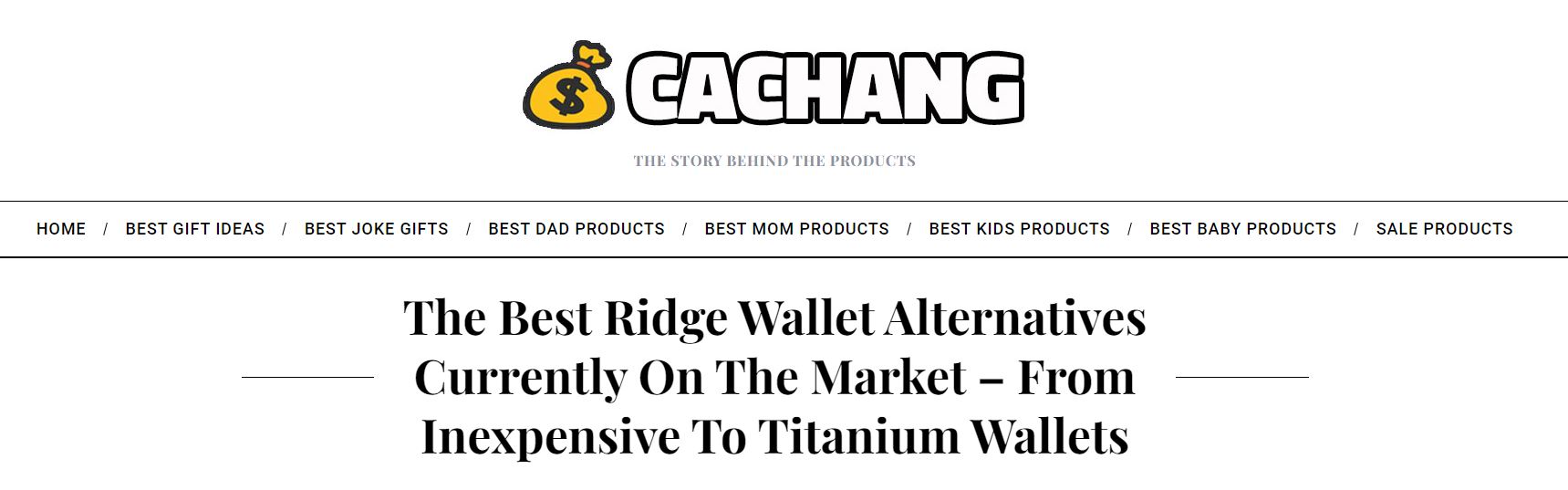 best ridge wallet alternatives currently on the market